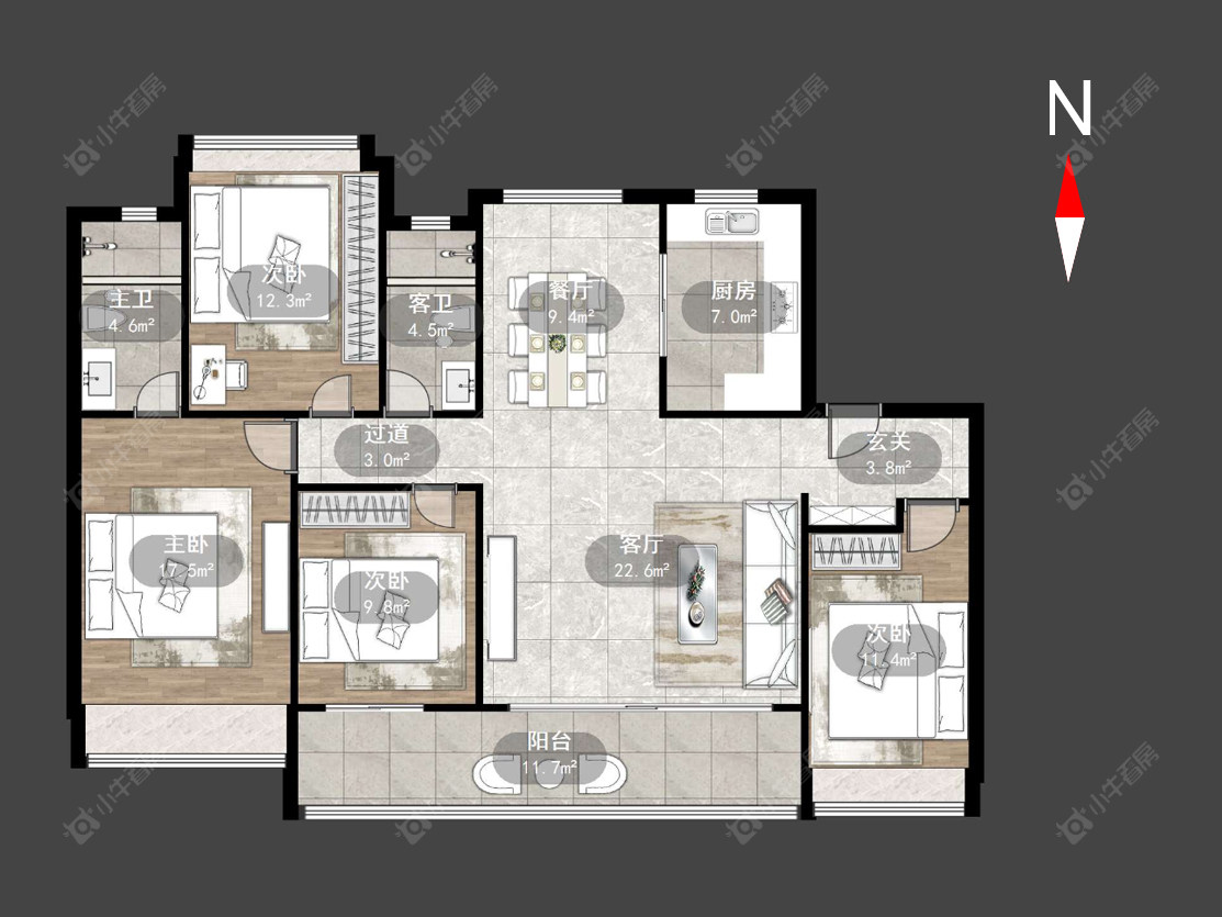 保利龙湖景玥府房源户型图 常州保利龙湖景玥府在售二手房源户型图_小牛看房