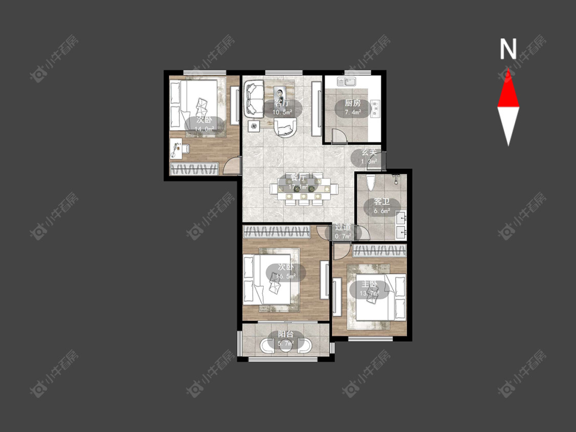 藻江花园一期房源户型图 常州藻江花园一期在售二手房源户型图_小牛看房