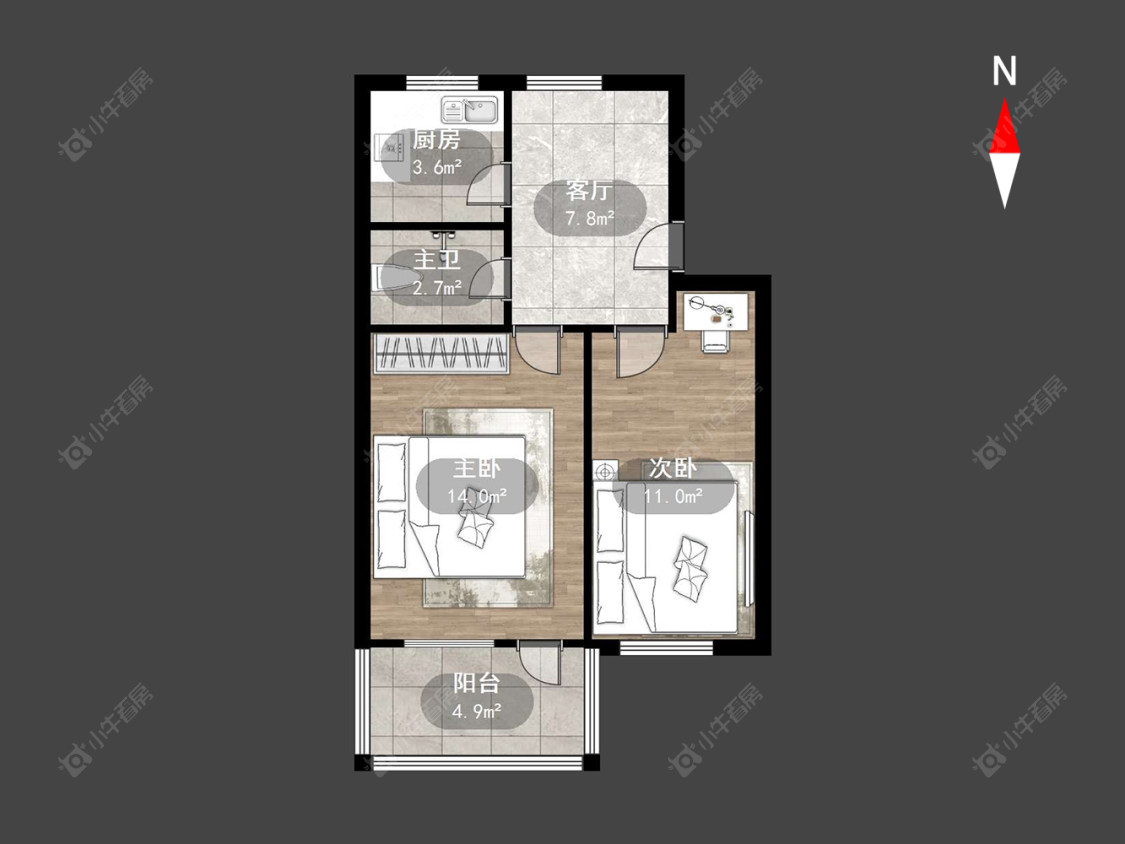 常州清潭新村在售二手房源户型图_小牛看房