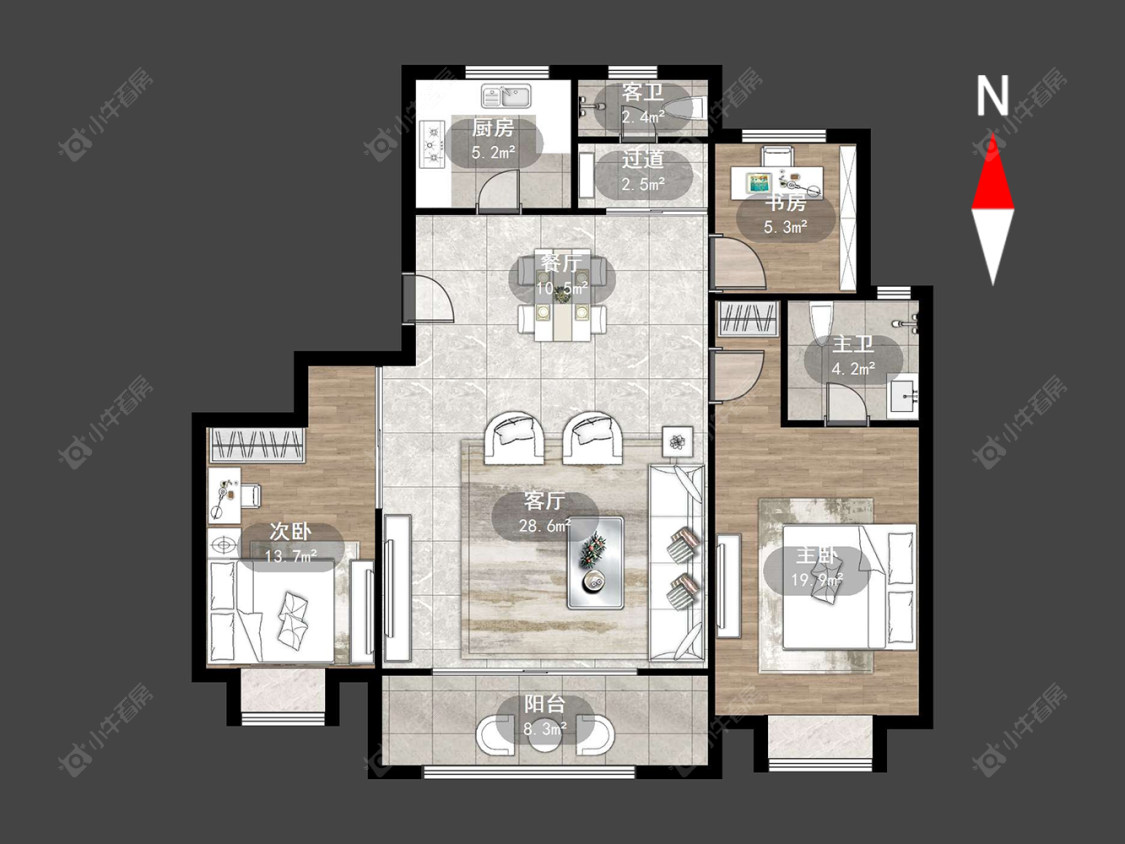 常州路劲雅居乐城市万象在售二手房源户型图_小牛看房