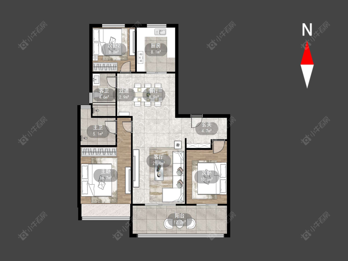 常州朗诗熙华府在售二手房源户型图_小牛看房