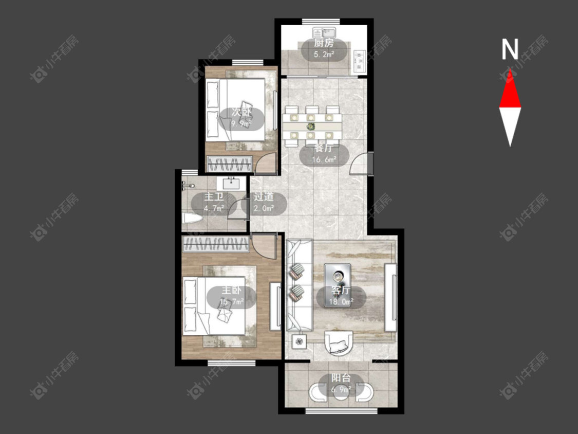常州紫云苑在售二手房源户型图_小牛看房