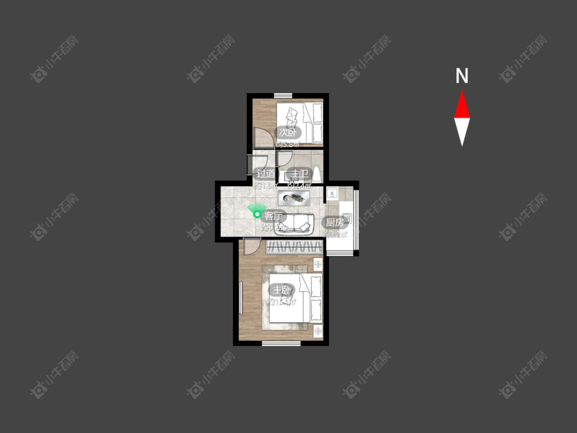 常州西新桥二村在售二手房房源户型图_小牛看房