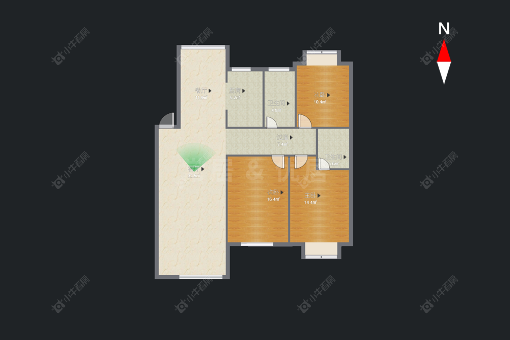 南田雅园房源户型图 常州南田雅园在售二手房源户型图_小牛看房