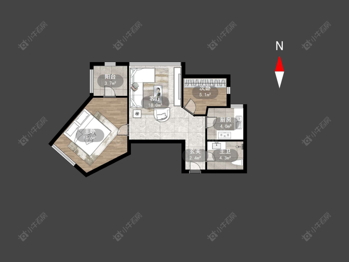 常州侨光苑在售二手房源户型图_小牛看房