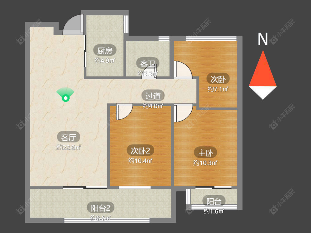 绿地香颂花园房源户型图 常州绿地香颂花园在售二手房源户型图_小牛看房