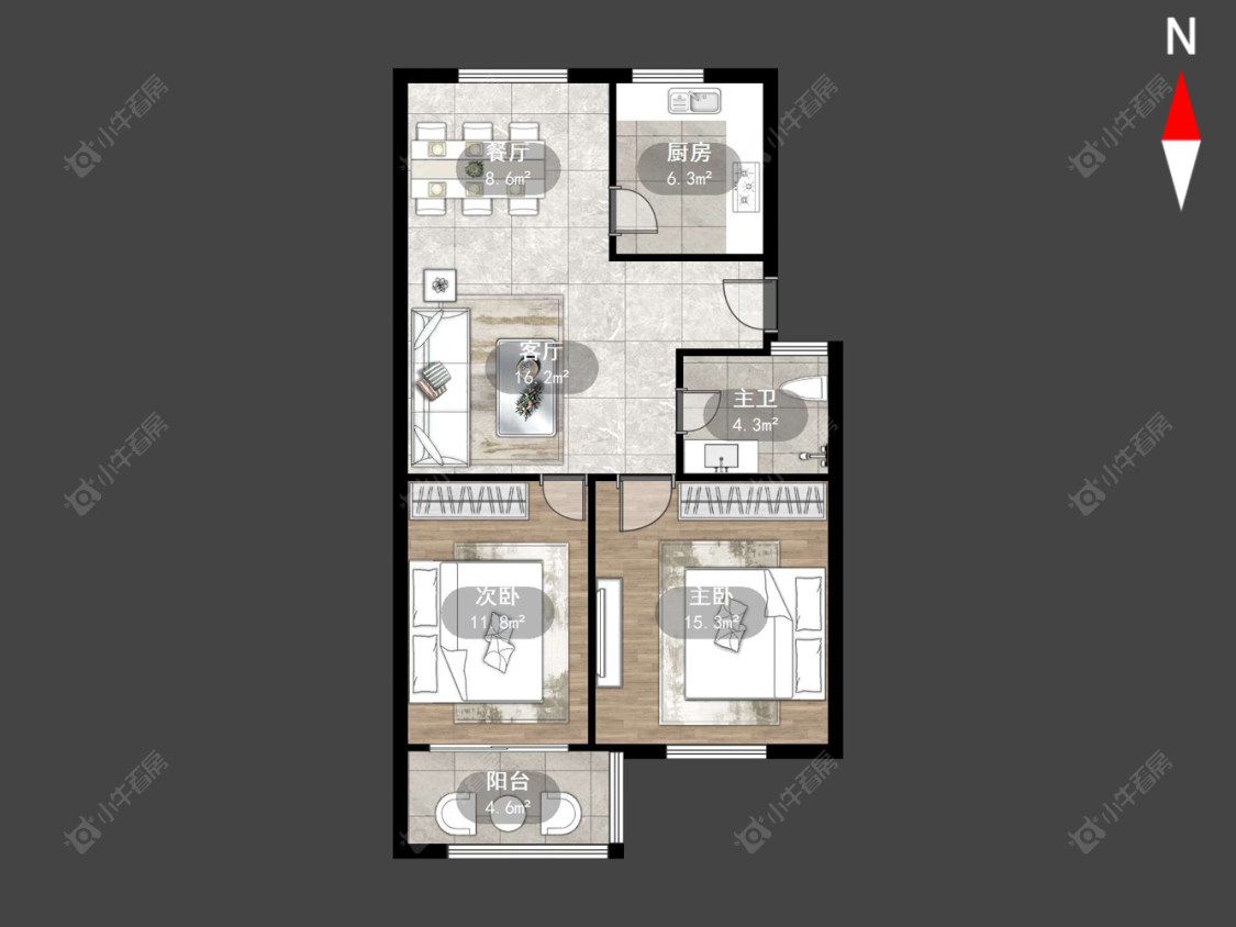 常州邮电公寓在售二手房源室内图_小牛看房