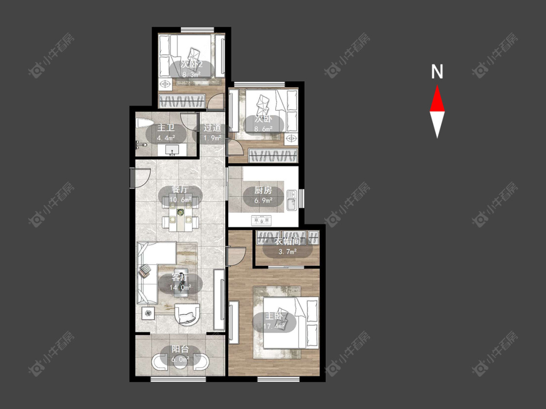 常州绿都万和城七区在售二手房源户型图_小牛看房
