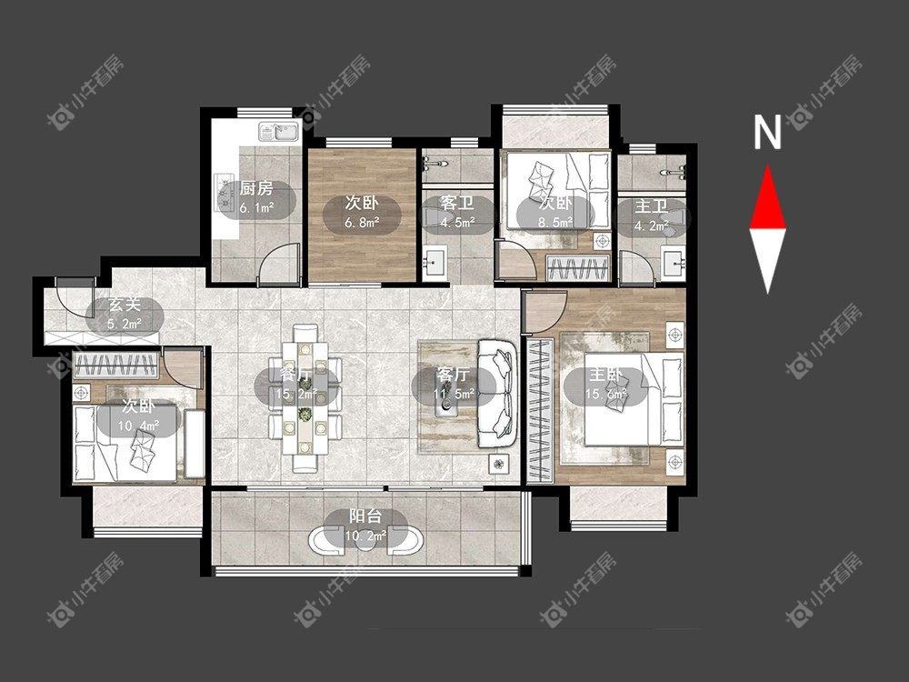 碧桂园都市森林房源户型图 常州碧桂园都市森林在租房源户型图_小牛看房