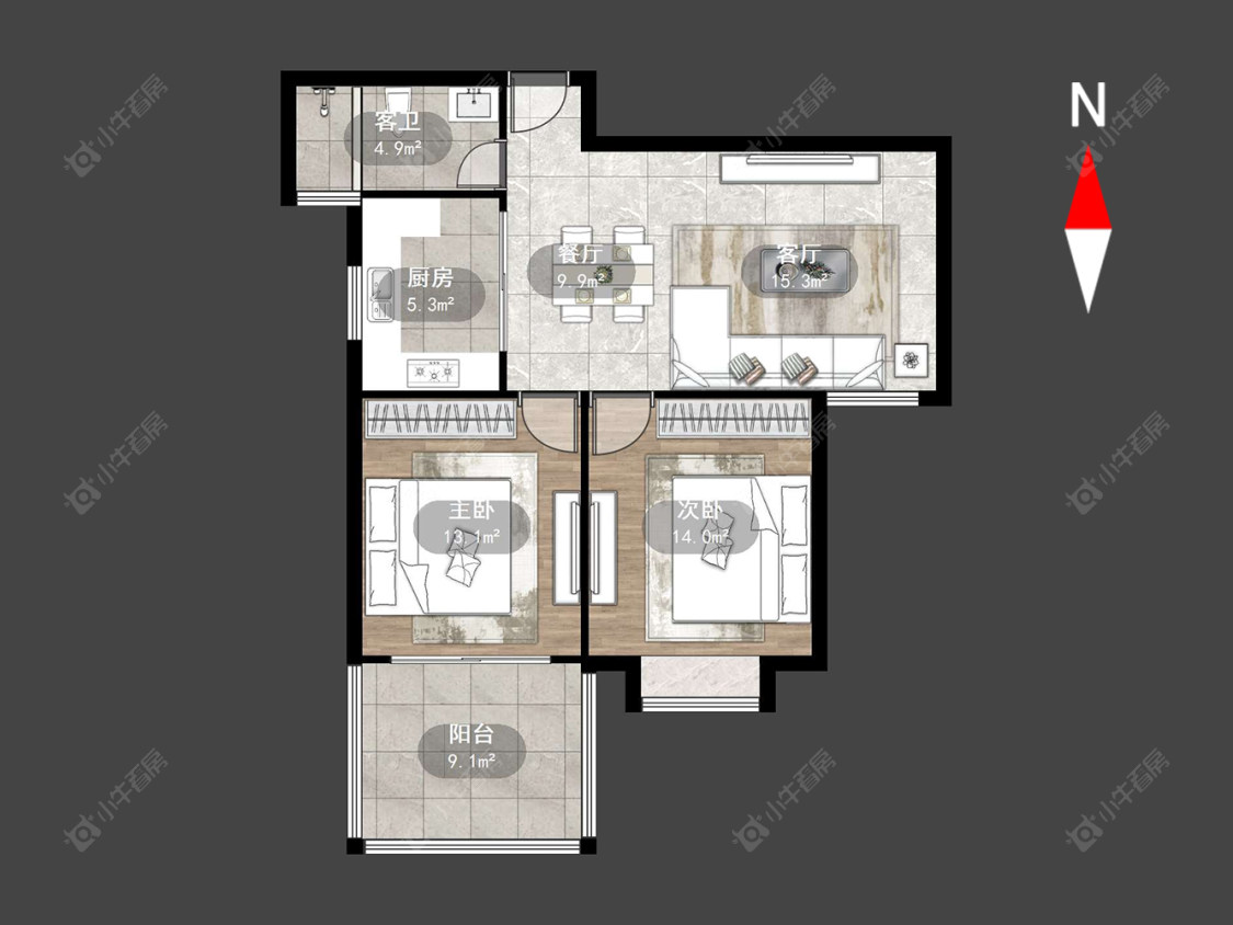 都市桃源五期房源户型图 常州都市桃源五期在售二手房源户型图_小牛看房