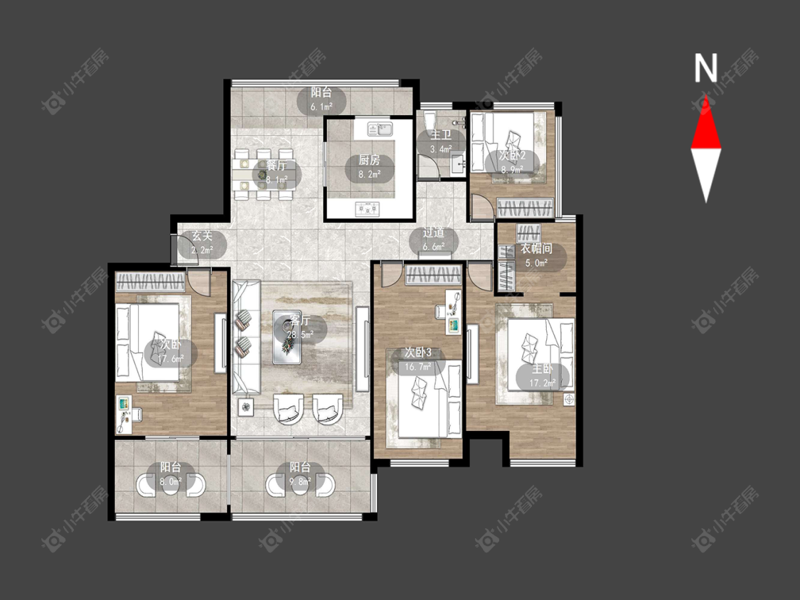 常发豪庭国际房源户型图 常州常发豪庭国际在售二手房源户型图_小牛看房