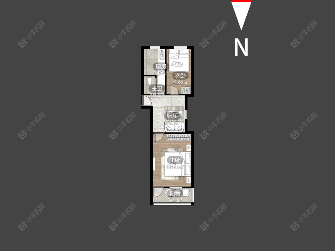 常州中山路在售二手房房源户型图_小牛看房