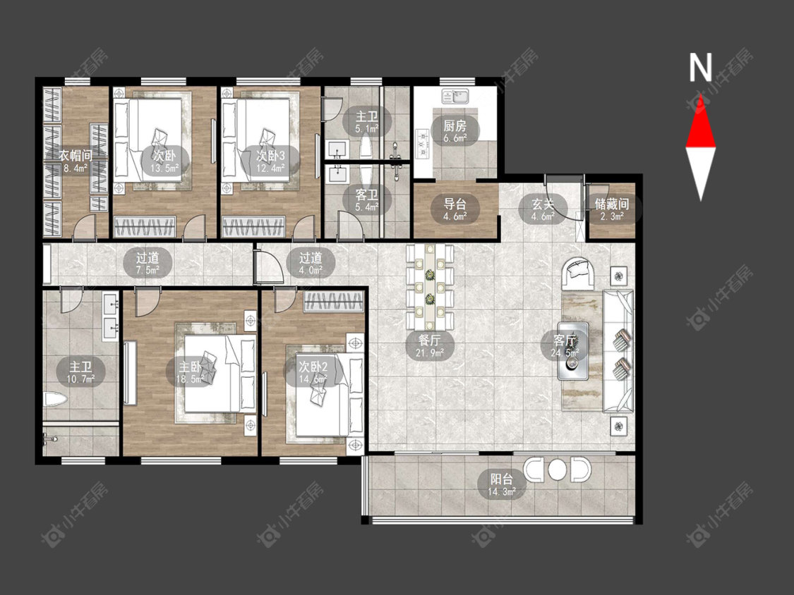 常州华宇新城天境在售二手房源户型图_小牛看房