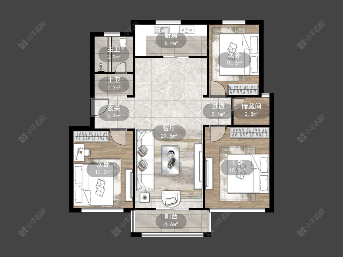 新新家园房源户型图 丹阳新新家园在售二手房源户型图_小牛看房