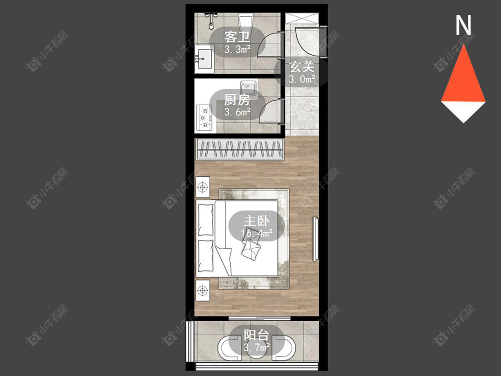 常州御城在售二手房源户型图_小牛看房