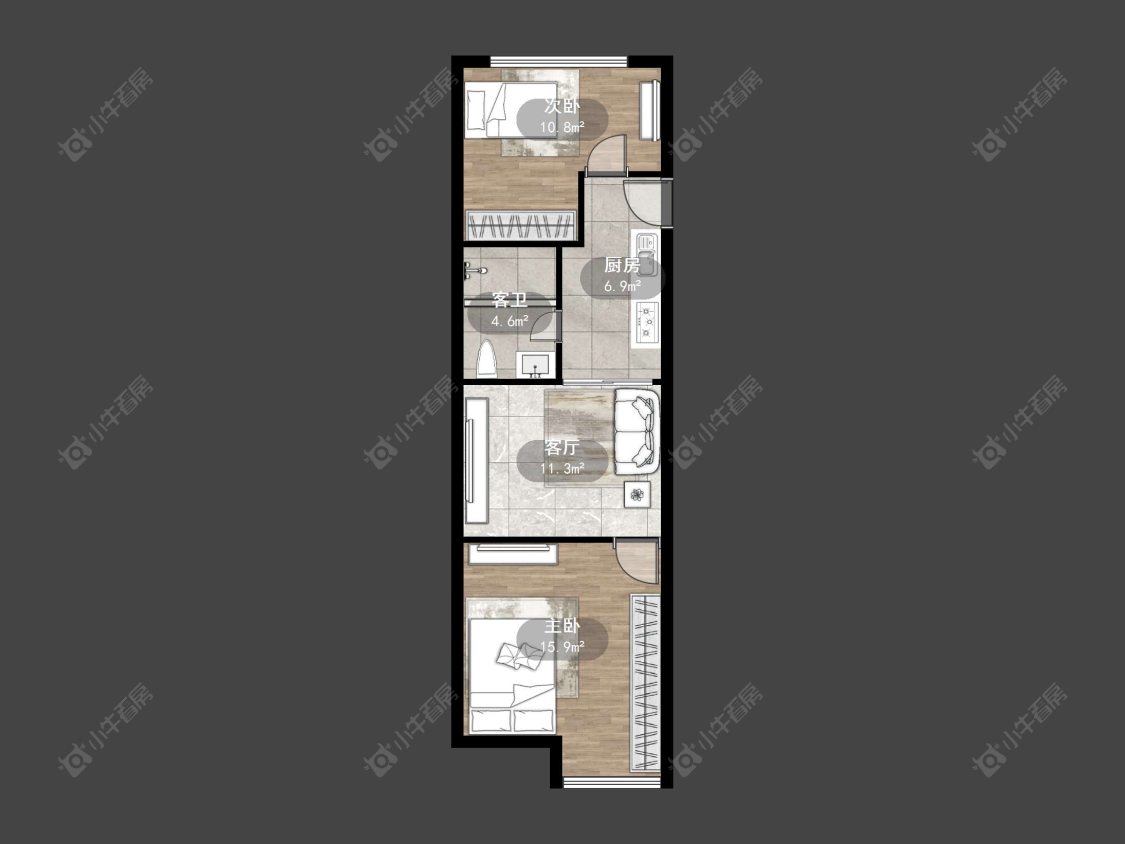 丹阳紫荆花园在售二手房源户型图_小牛看房