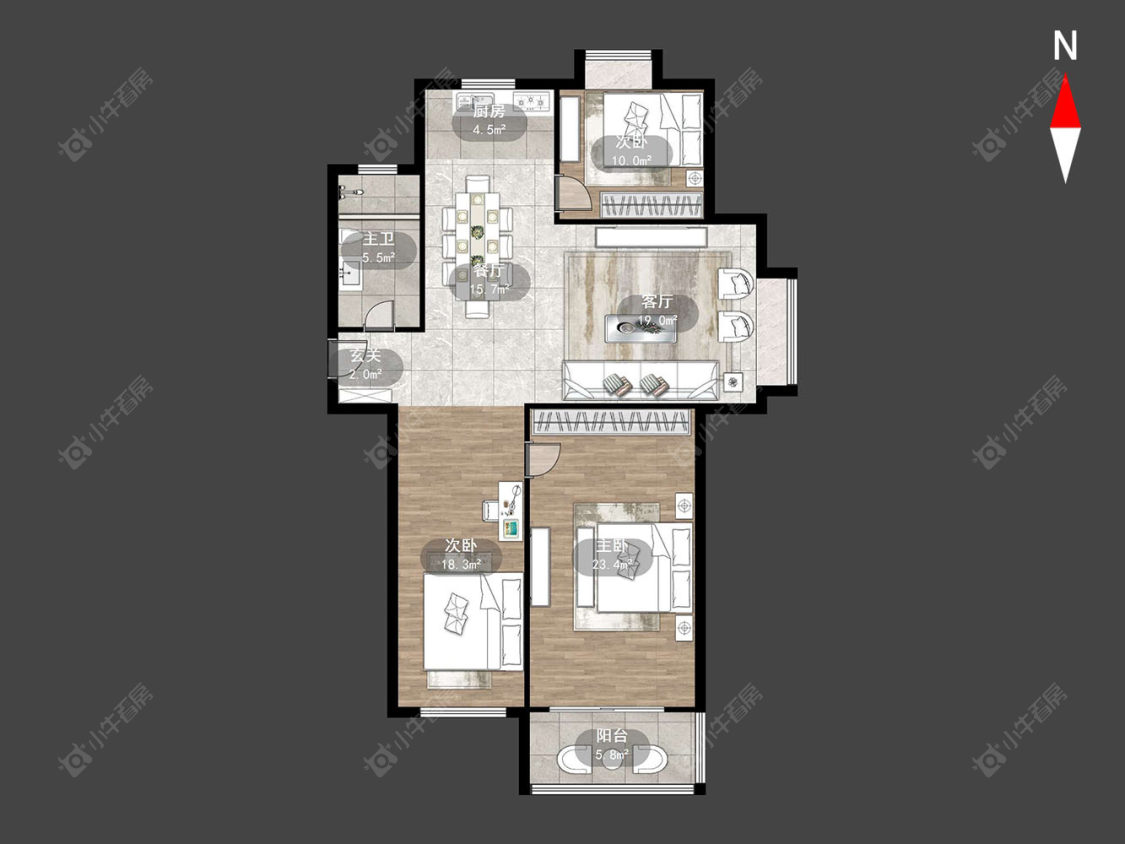 梧桐苑西区房源户型图 常州梧桐苑西区在售二手房源户型图_小牛看房