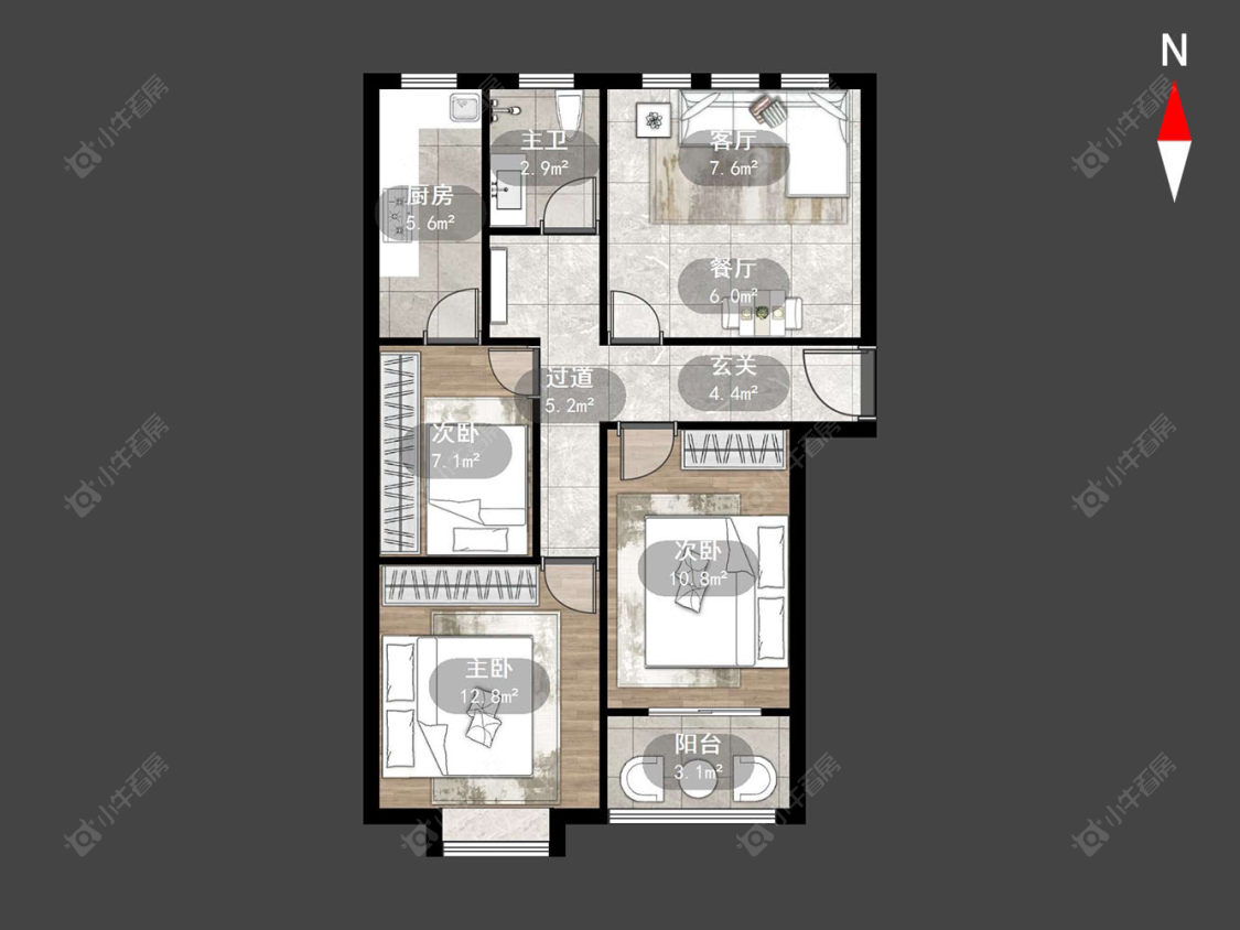 常州枫逸人家在售二手房源户型图_小牛看房