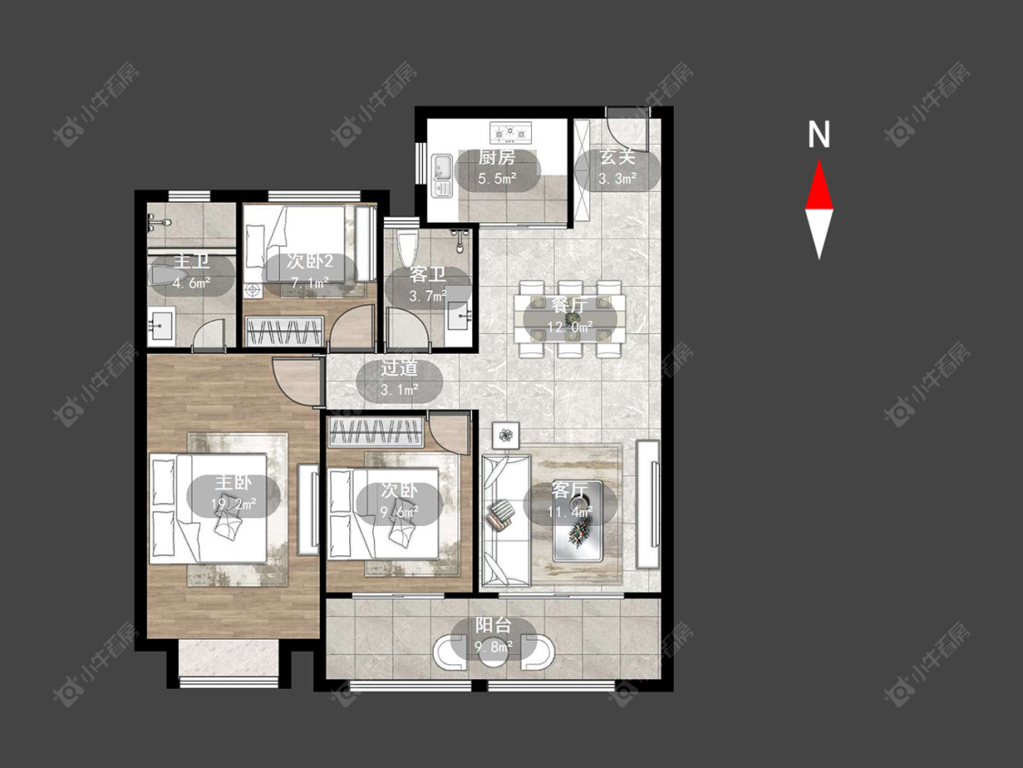 常州绿都万和城九区在售二手房源户型图_小牛看房