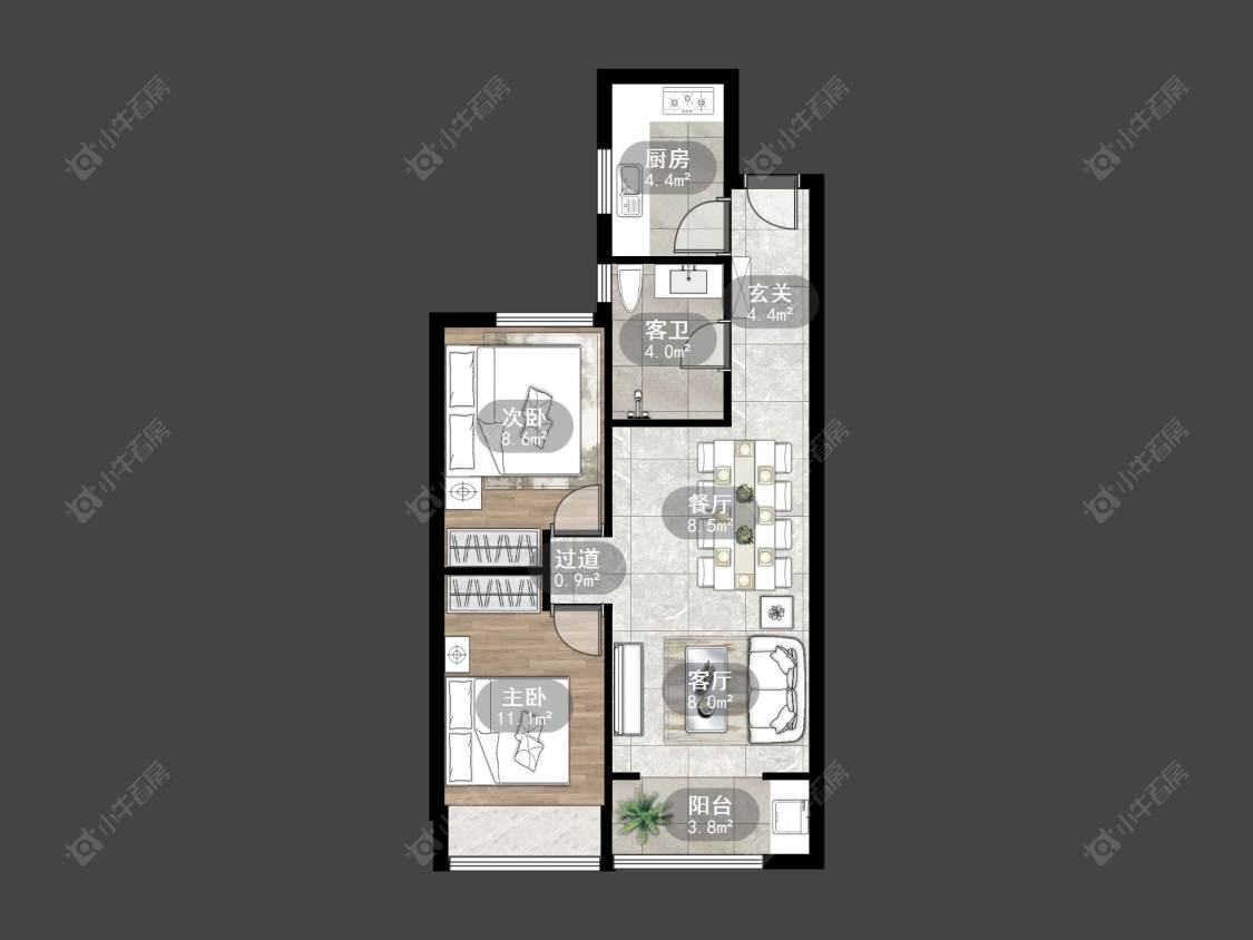 莱蒙城新尚房源户型图 常州莱蒙城新尚在售二手房源户型图_小牛看房