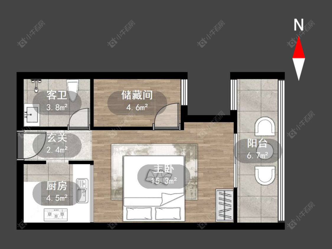 常州莱蒙城领尚在售二手房源户型图_小牛看房