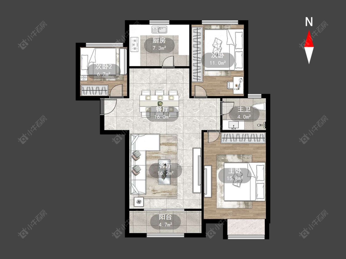 常州弘阳上城在售二手房源户型图_小牛看房