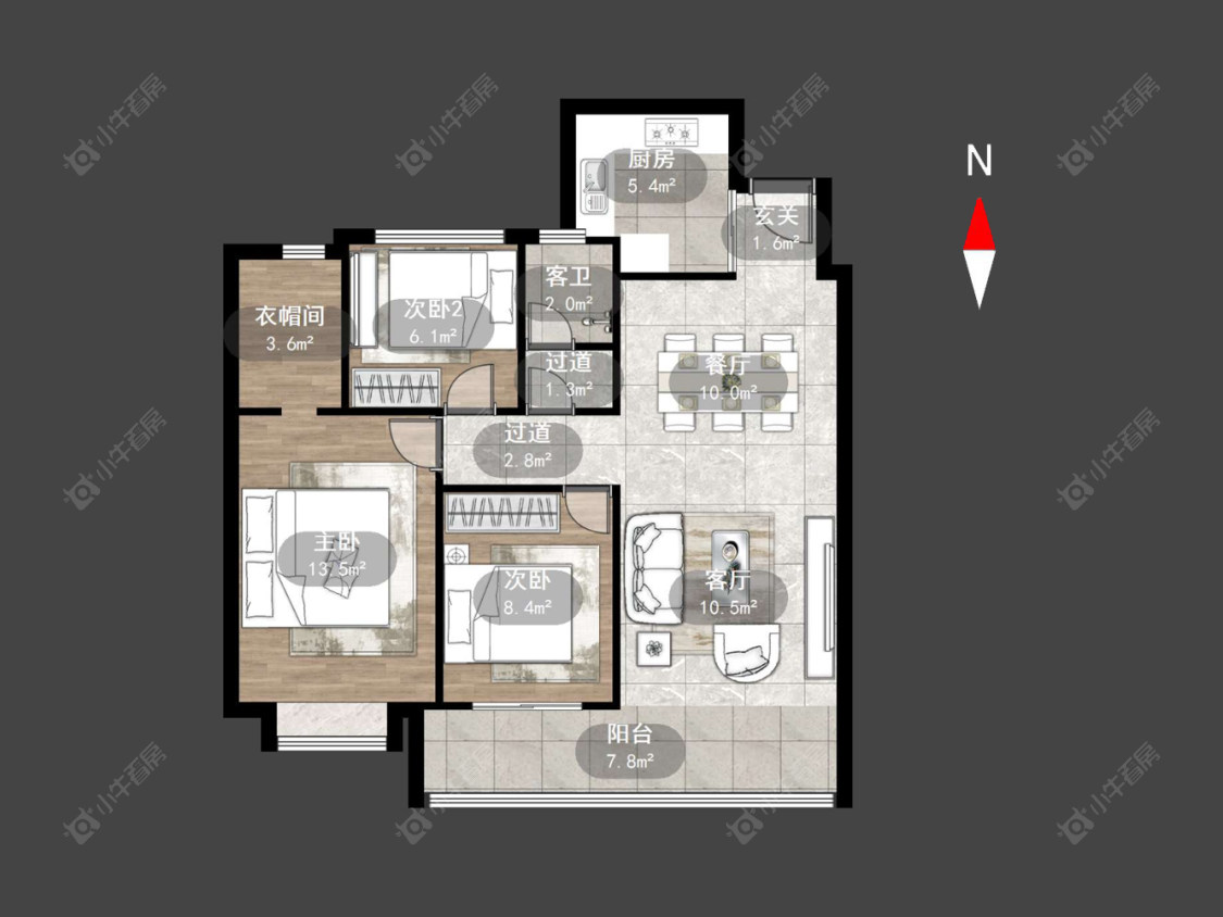 常州美林湖龙门里在售二手房源户型图_小牛看房