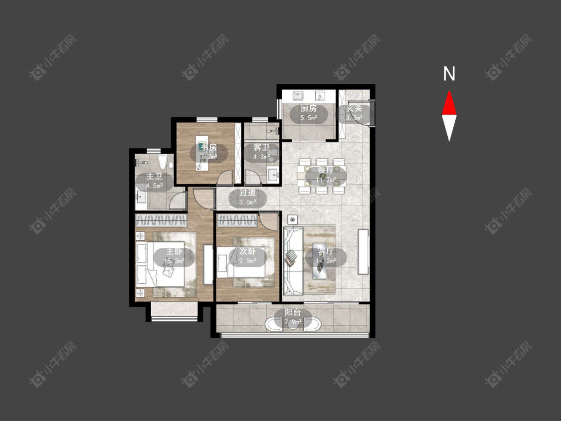 美林湖龙门里房源户型图 常州美林湖龙门里在售二手房源户型图_小牛看房