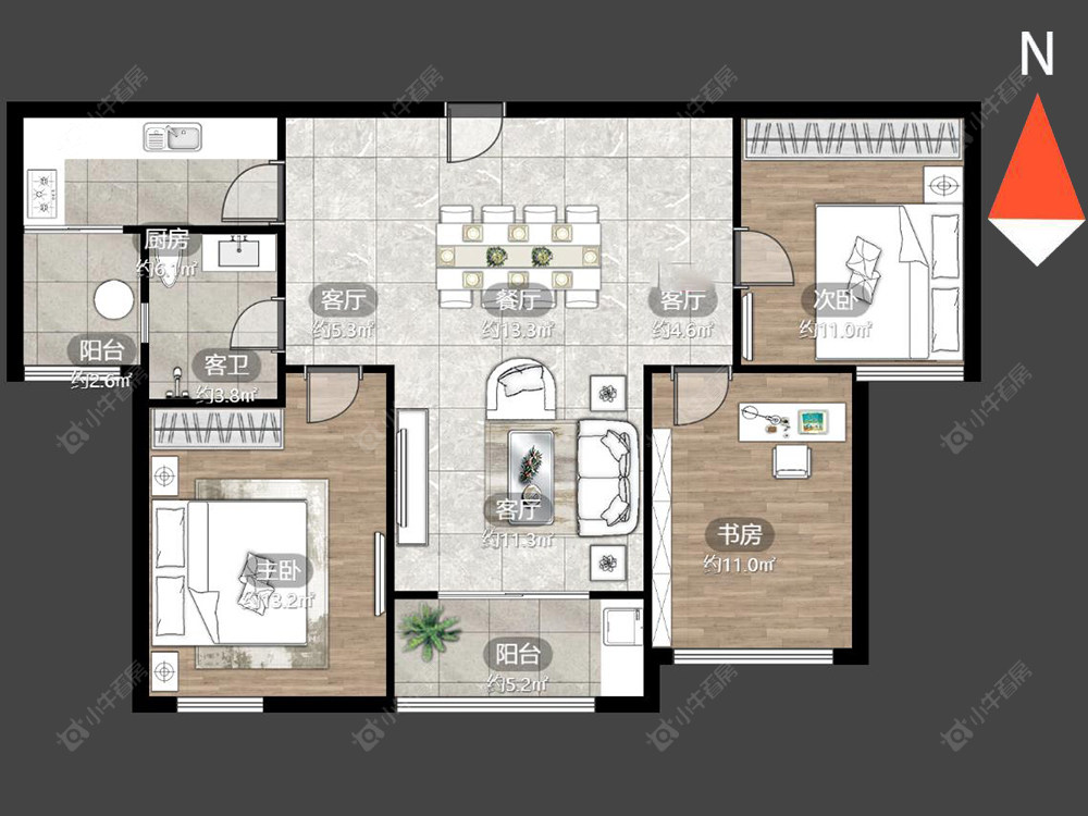 常州弘建壹品在售二手房房源户型图_小牛看房