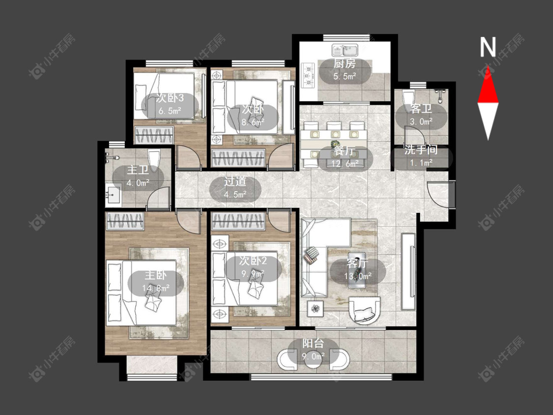 常州雅居乐熙悦府在售二手房源户型图_小牛看房