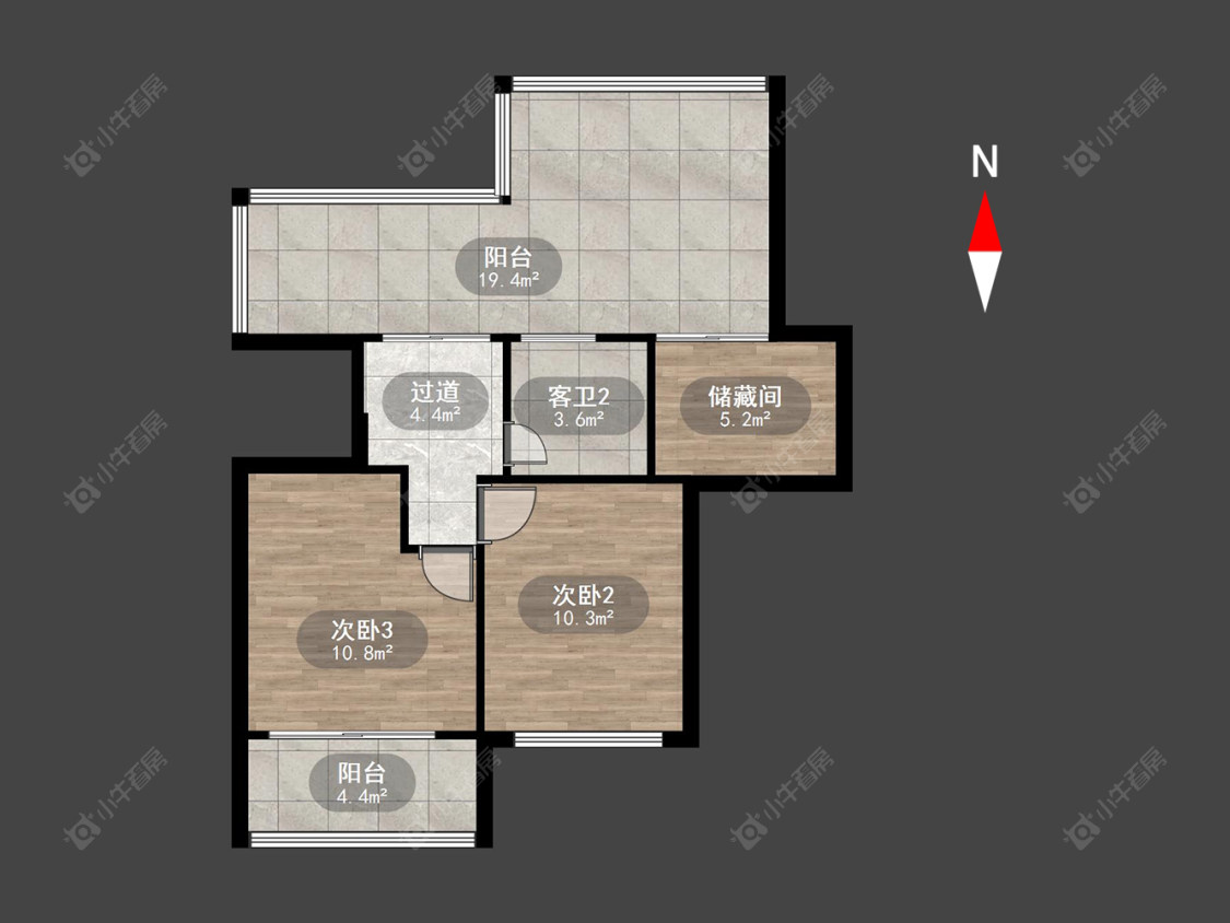 常州滨江明珠城东区在售二手房房源户型图_小牛看房