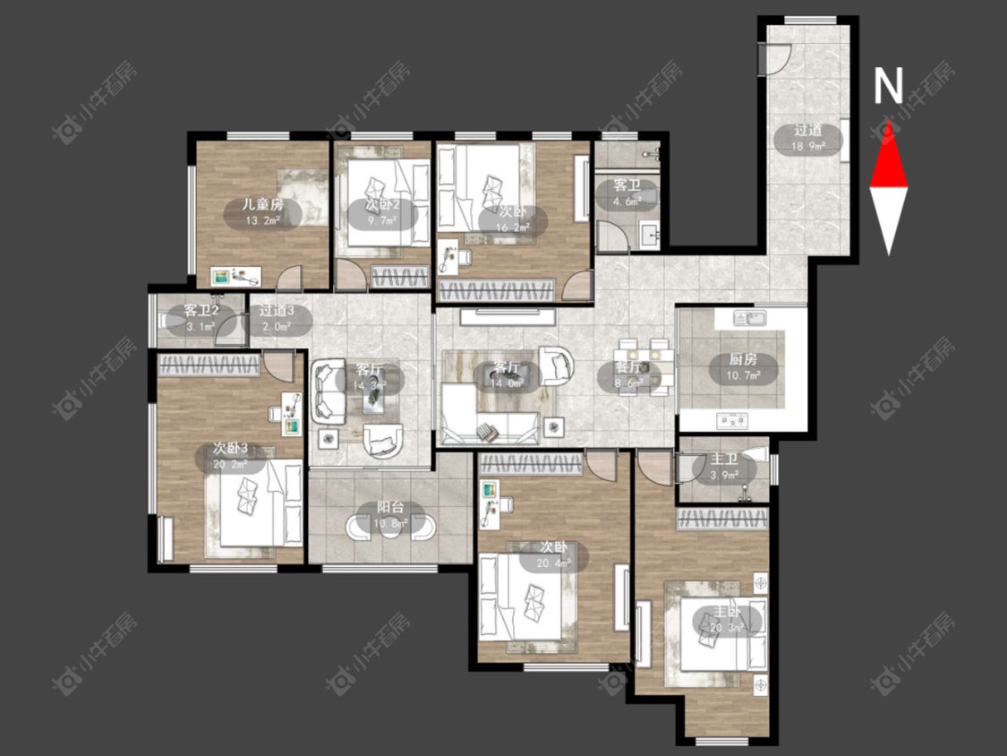 常州名桂坊在售二手房源户型图_小牛看房