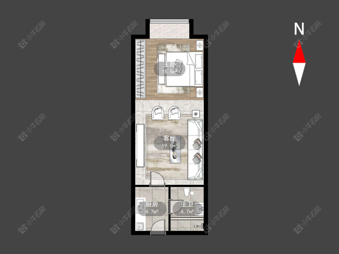 常州恒大翡翠华庭在售二手房源户型图_小牛看房