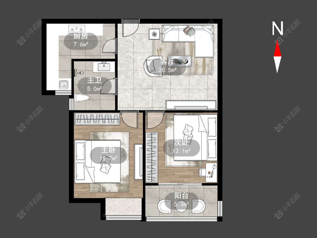 景泰家园房源户型图 常州景泰家园在售二手房源户型图_小牛看房