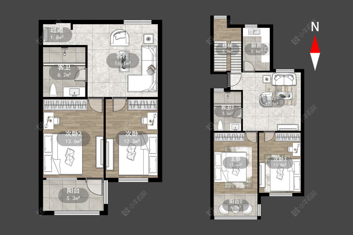 新城花苑西区房源户型图 常州新城花苑西区在售二手房源户型图_小牛看房
