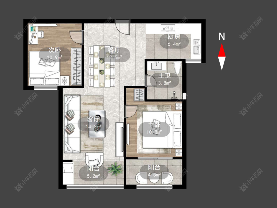 常州凤凰名城在售二手房源户型图_小牛看房