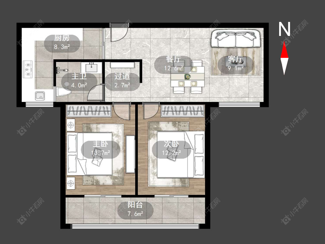 常州乾盛兰庭在售二手房源户型图_小牛看房