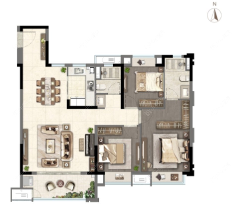 常州龙控公园道在租房源户型图_小牛看房