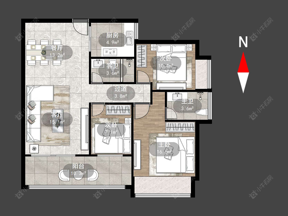 常州星河澜月湾在售二手房源户型图_小牛看房