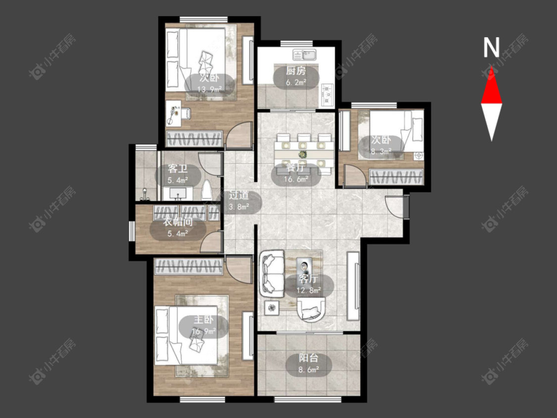 香溢紫郡三期房源户型图 常州香溢紫郡三期在售二手房源户型图_小牛看房
