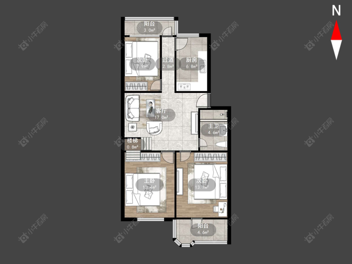 常州杨柳巷小区在售二手房源户型图_小牛看房