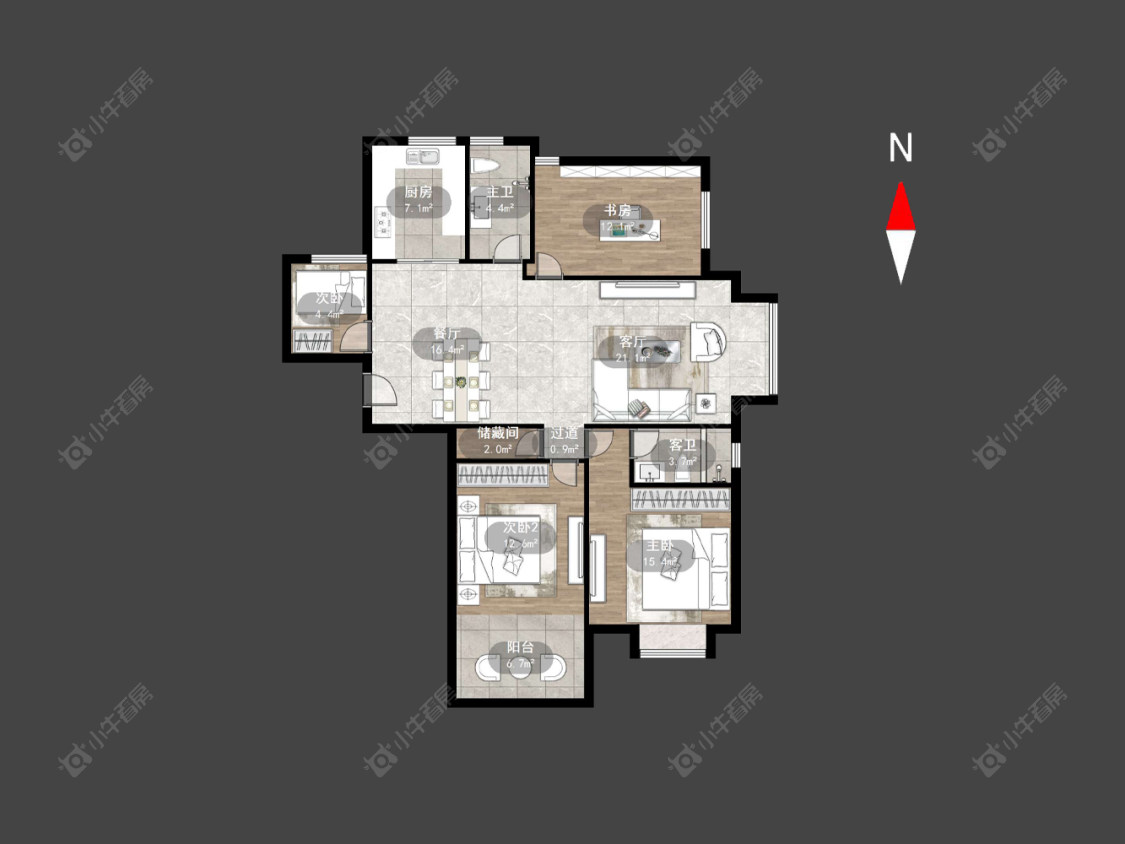 世茂香槟湖二期房源户型图 常州世茂香槟湖二期在售二手房源户型图_小牛看房
