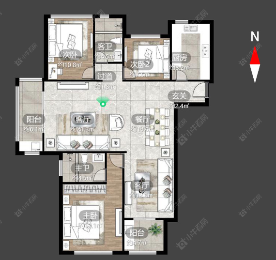 常州绿都万和城五区在租房源_小牛看房
