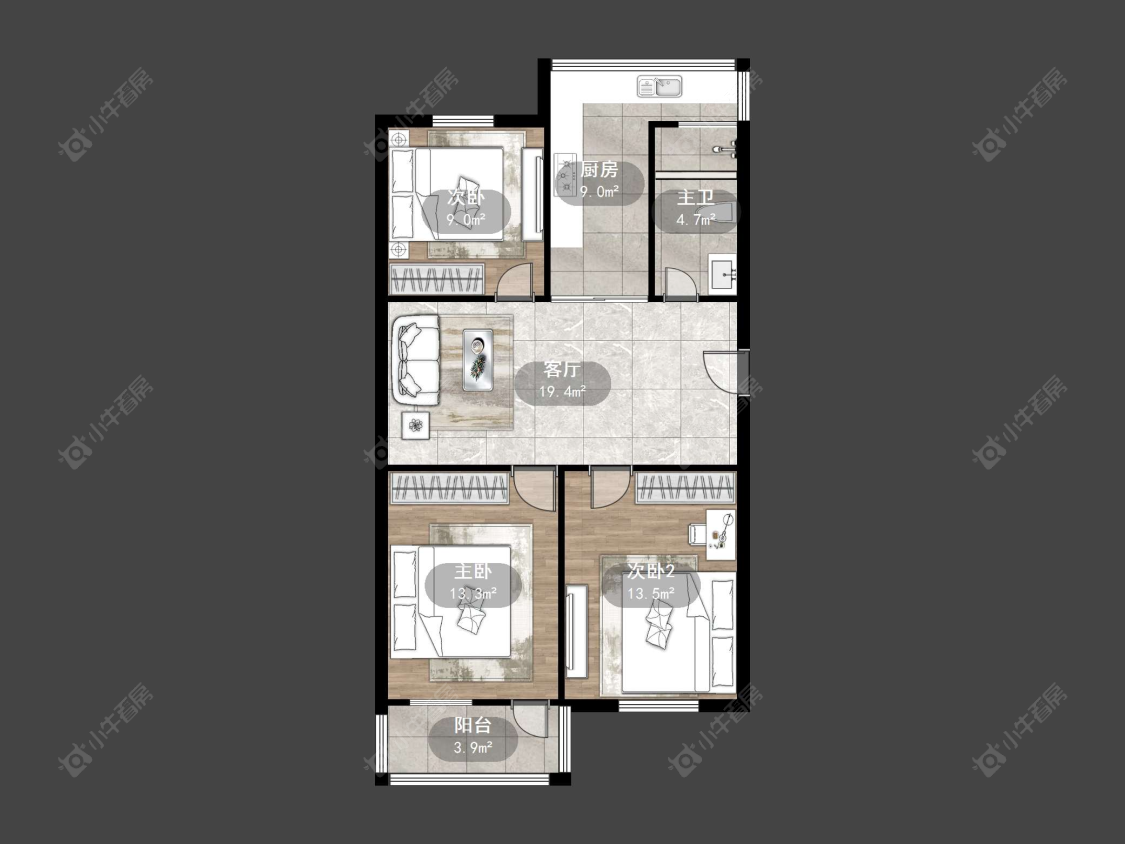 丹阳金宛新村在售二手房源户型图_小牛看房