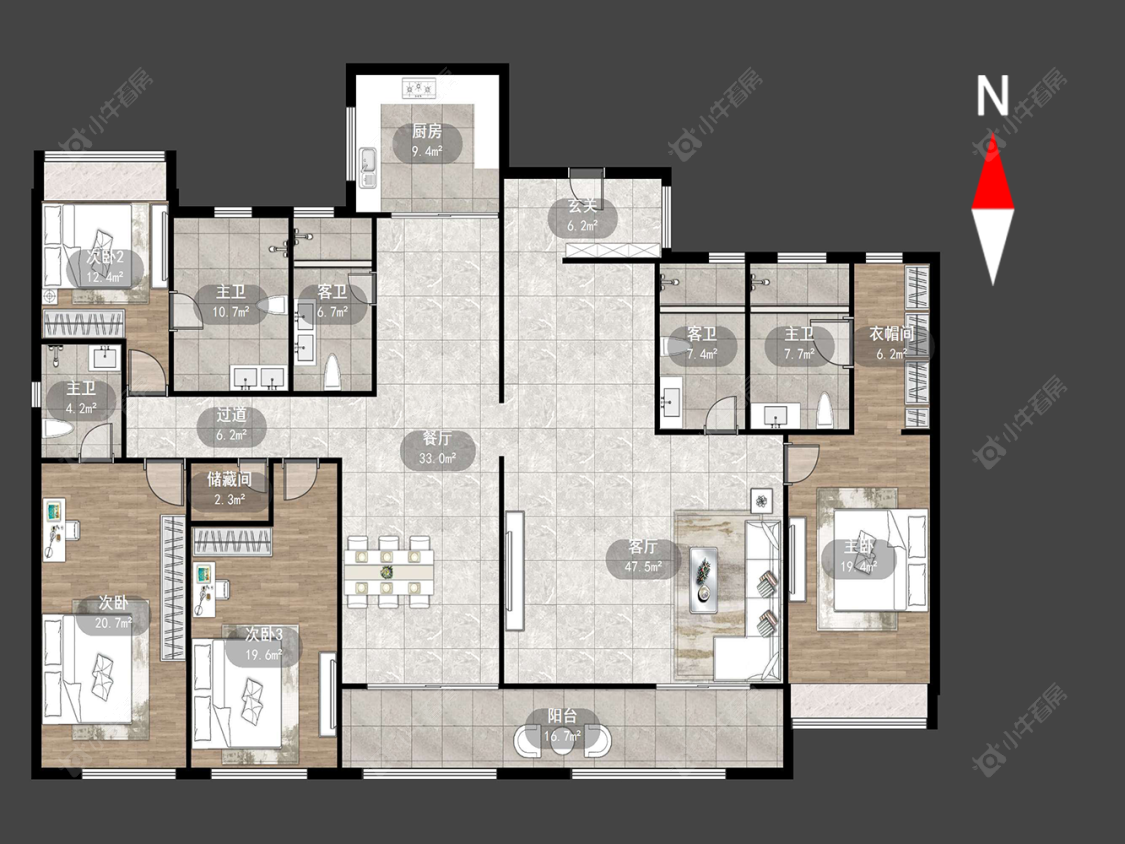 常州环球港湾在售二手房源户型图_小牛看房