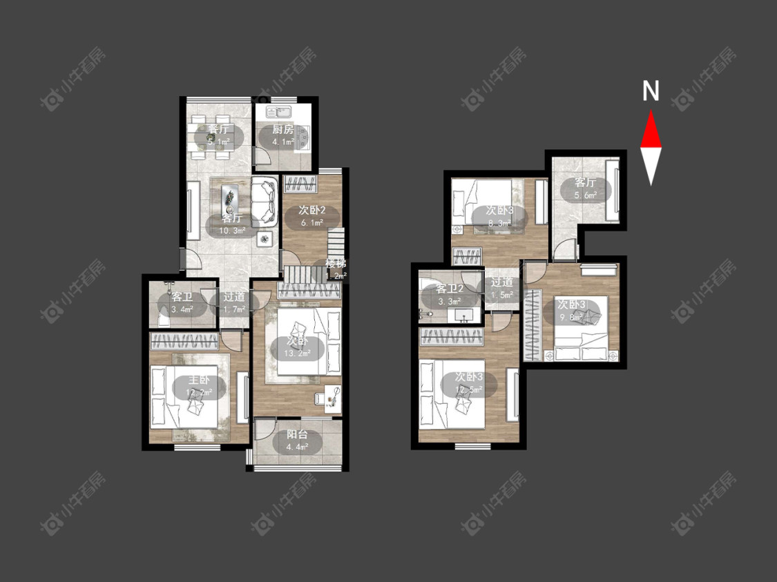 翠竹新村南区房源户型图 常州翠竹新村南区在售二手房源户型图_小牛看房