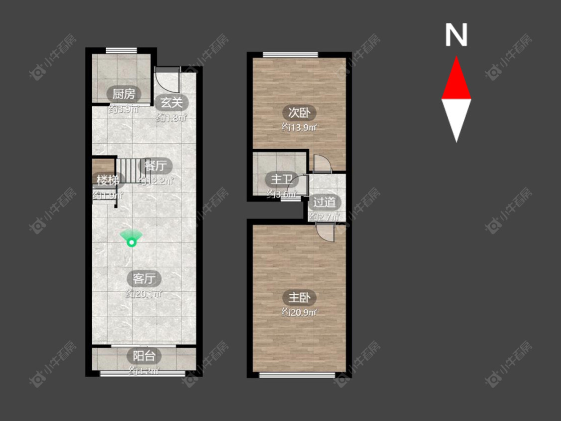 常州新城蓝钻苑东区在售二手房房源户型图_小牛看房