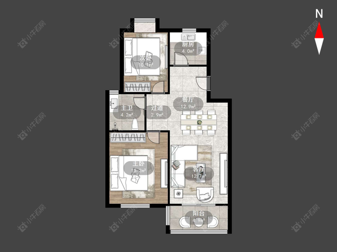 常州星鑫家园二期在售二手房源户型图_小牛看房