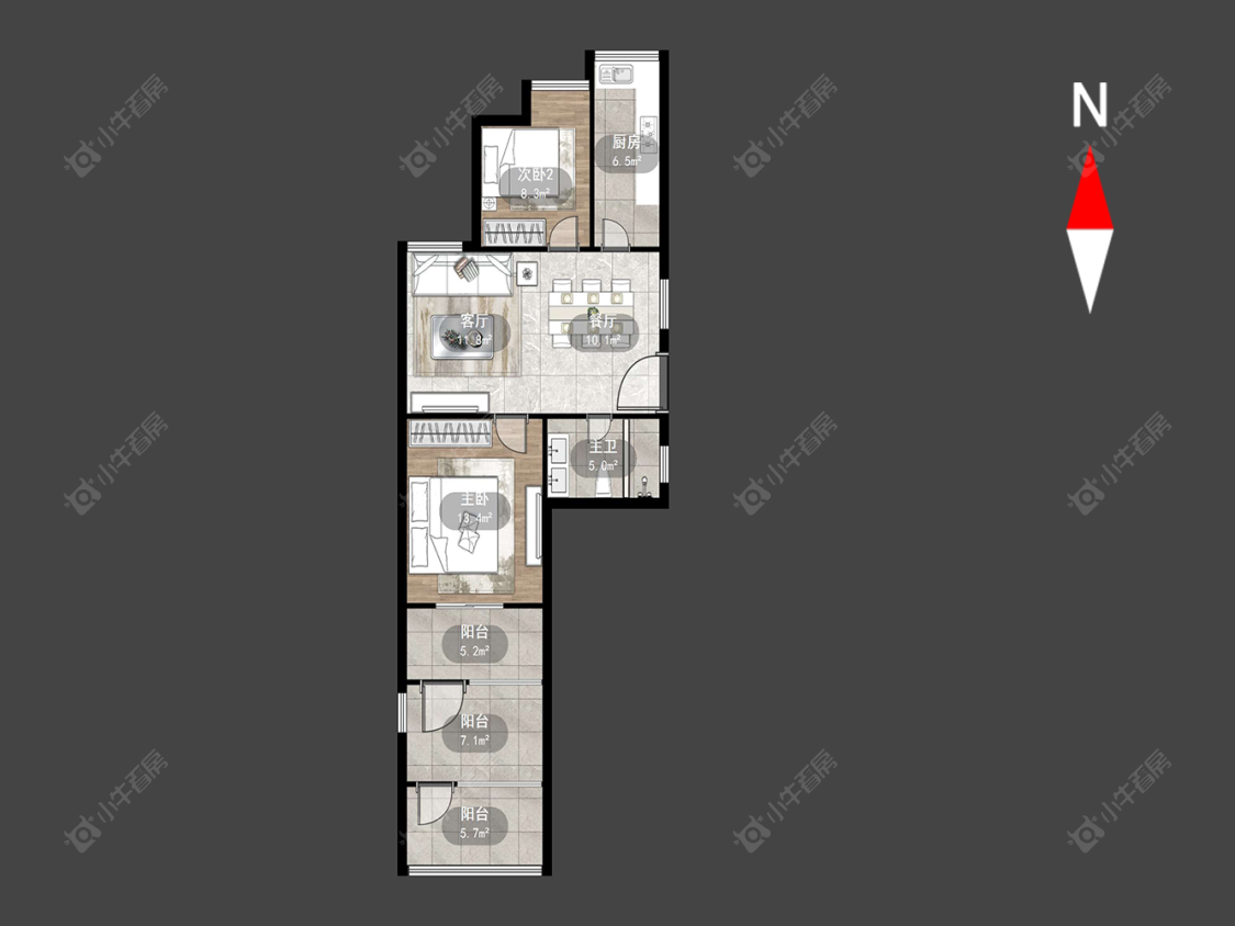 常州典雅花园在售二手房源户型图_小牛看房