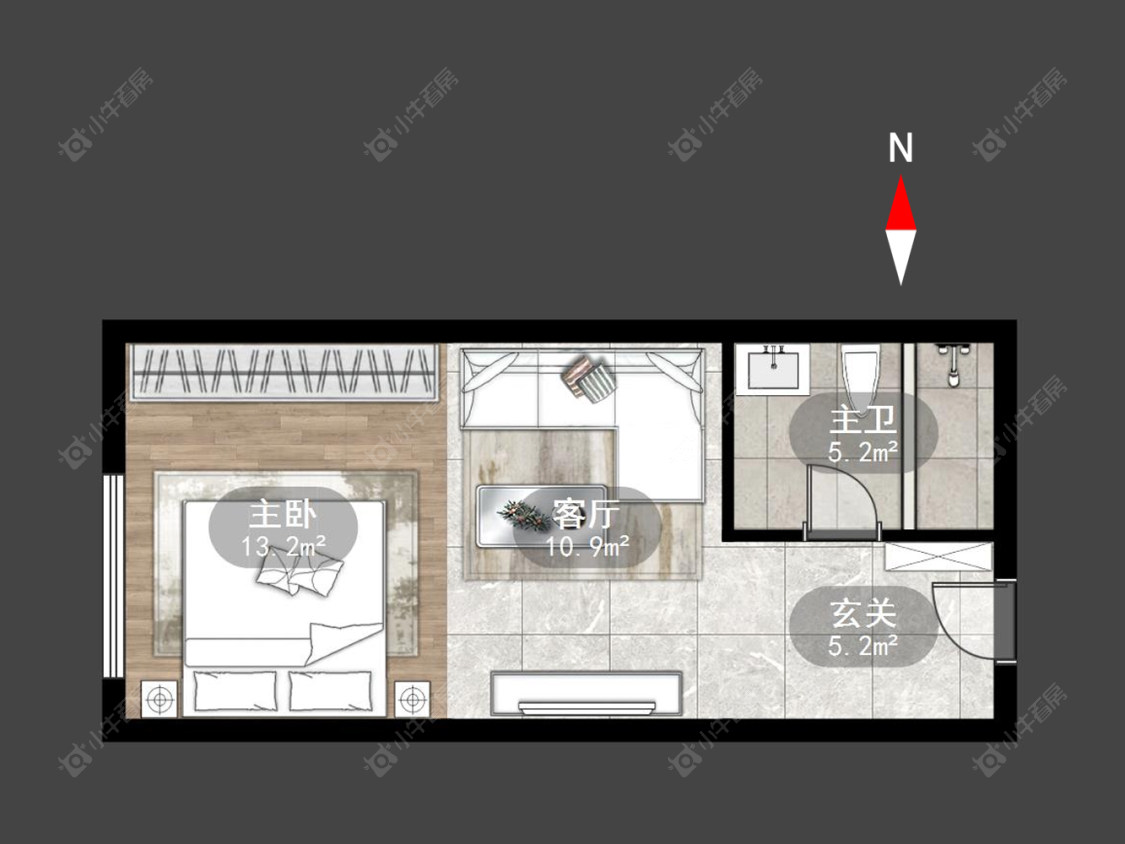 常州新龙江城市广场在售二手房房源户型图_小牛看房